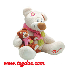 Soft Peluche Bear Hug Baby Bear avec écharpe Toy